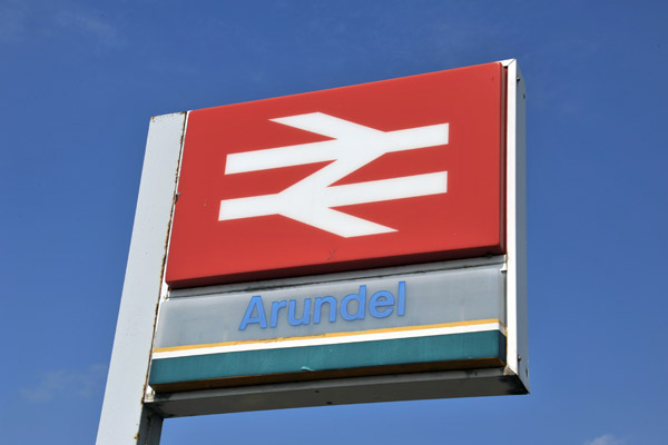Arundel Station, 40 minutes southwest of London-Gatwick