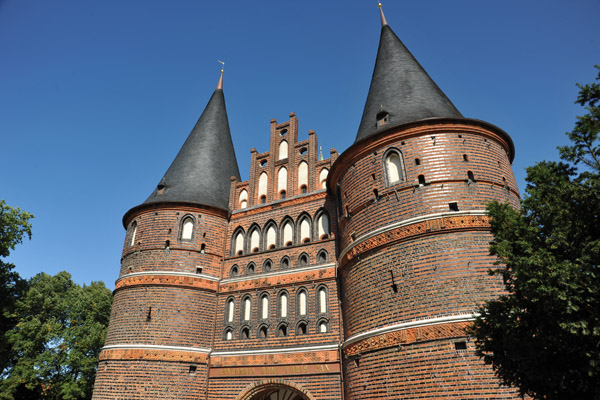 The Holstentor is the old Middle Holsten Gate