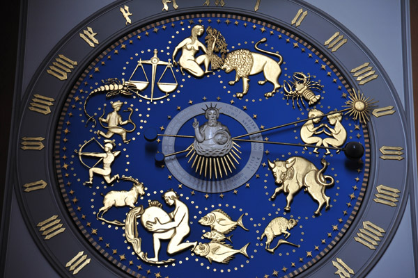 The new astronomical clock replaces the 16th C. original