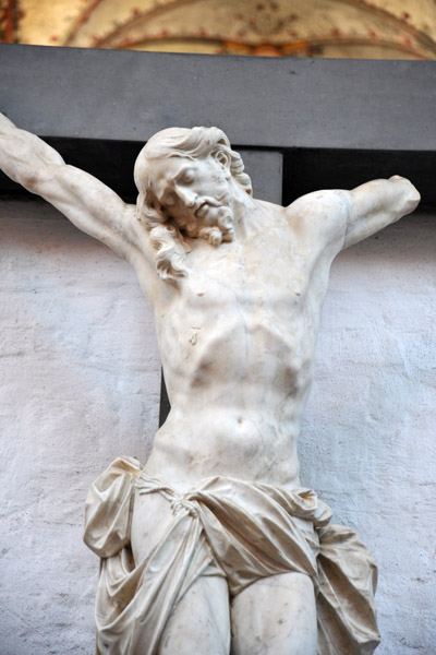 Damaged sculpture of the crucifixion, Lbeck