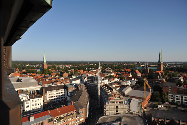 View to the southeast from the tower of St. Petri