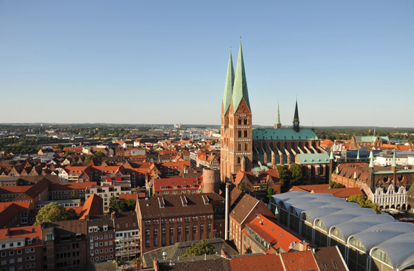 Marienkirche from Petrikirche, Lbeck