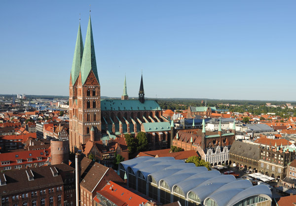 Marienkirche from the tower of the Petrikirche, Lbeck