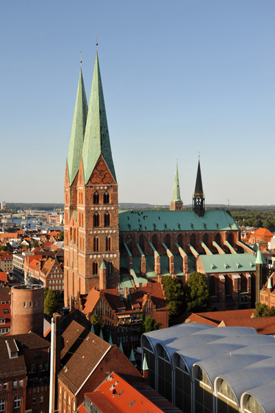 Marienkirche from the tower of the Petrikirche
