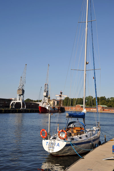 Tesia, a visiting sailboat from Gdansk, Poland
