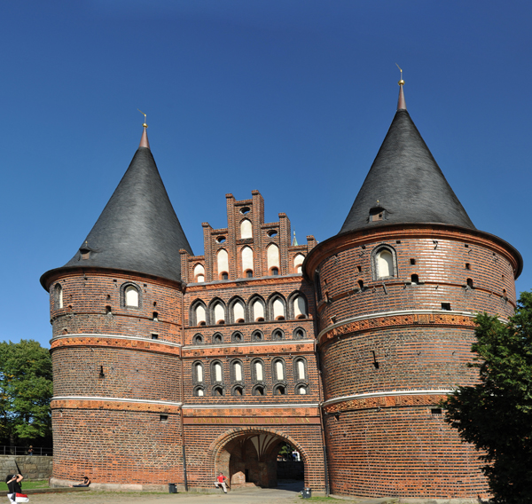 Panoramic view of the Holstentor