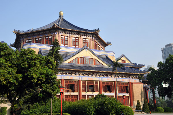 The octagonal hall of Sun Yat-sen Memorial Hall is 71m across and 49m tall