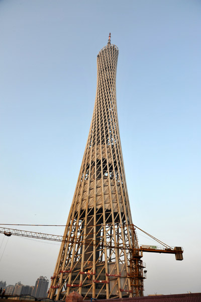 Canton Tower, topped out but incomplete