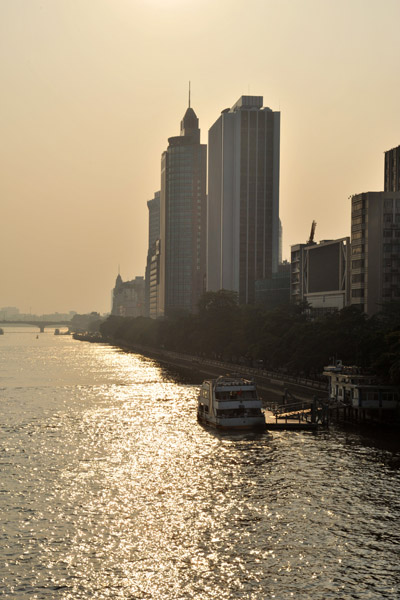 Pearl River from Liberation Bridge, late afternoon