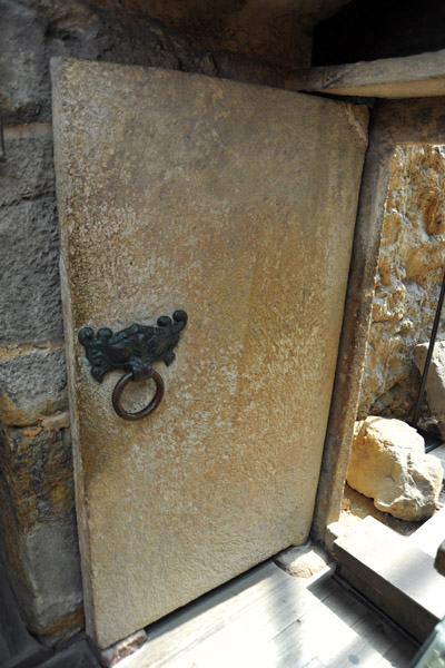 Stone doorway to the mausoleum
