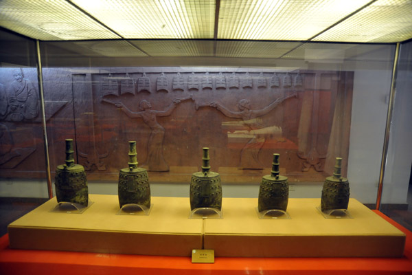 Set of five bronze bells from the Tomb of the Nanyue King
