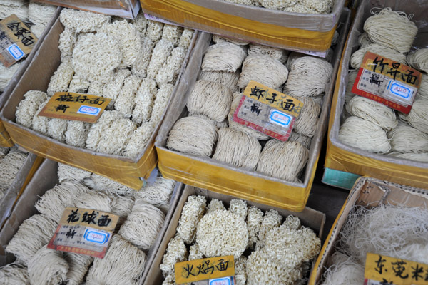 Chinese noodles, Guangzhou market