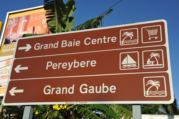 Grand Baie, a popular tourist resort on the north side of Mauritius