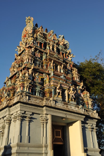 Gate of the Tamil Hindu Temple, Grand Bay