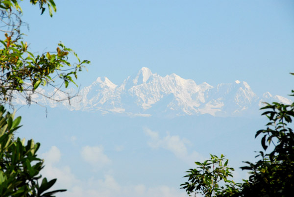 The Himalaya seen from Dhulikhel