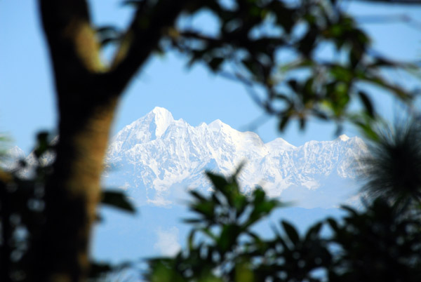 View from the Dhulikhel Lodge Resort of the snowcapped Himalaya