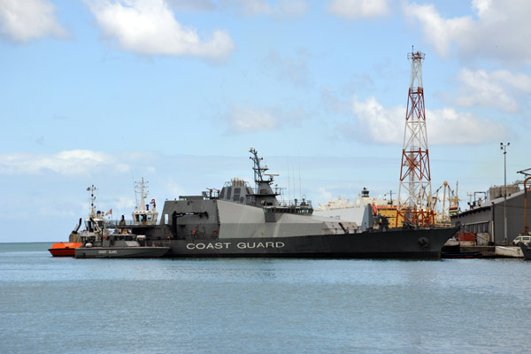 Mauritius Coast Guard flag ship, the MCGS Vigilant - Port Louis