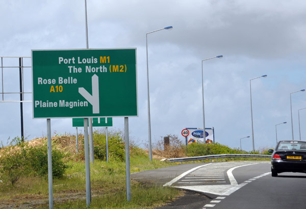 Exit off the M1, Mauritius
