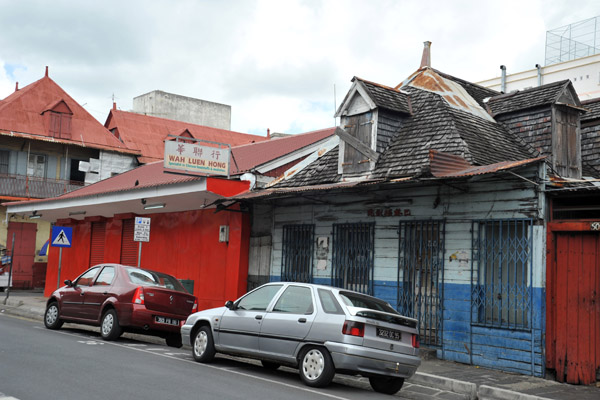 Old buildings of the Port Louis Chinatown
