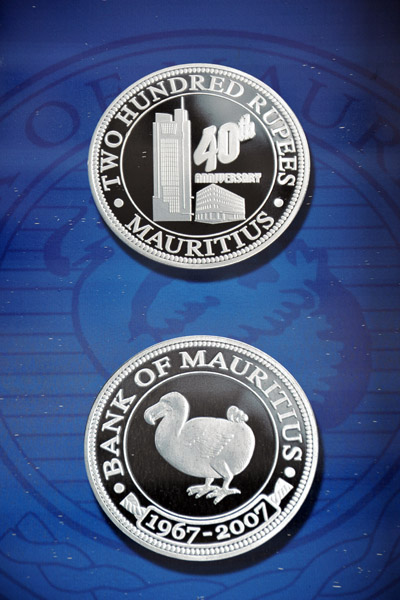 Mauritius Commemorative Coin - 40 Years Bank of Mauritius, 2007