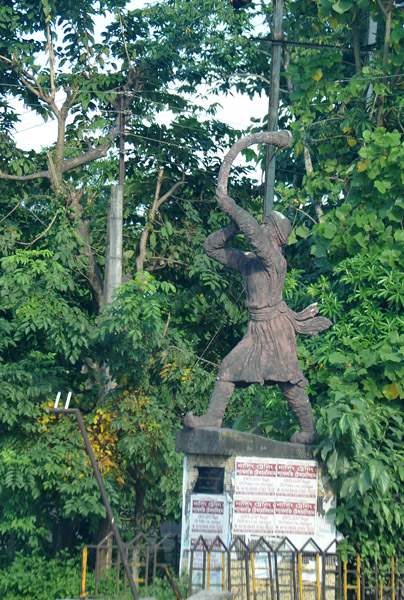 Statue of a trumpeter, West Bengal