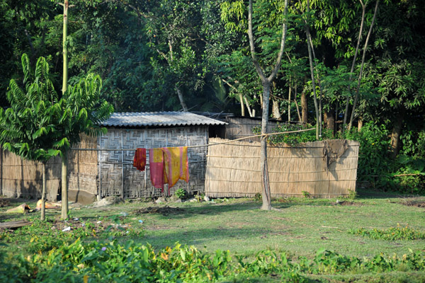 Tin roofed nipa hut, West Bengal