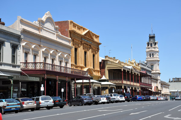 Lydiard Street - Ballarat's main street with preserved 19th C. architecture