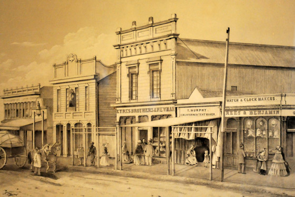 Lithograph of Part of the Main Road of Ballarat in 1859, Ballarat Gold Museum