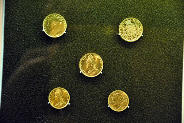 Collection of Victorian Gold Sovereigns, Ballarat Gold Museum