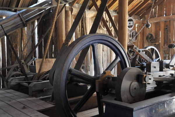Machinery in the Red Hill Mine - Sovereign Hill