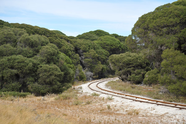 Surprisingly, there is a railroad on tiny Rottnest Island
