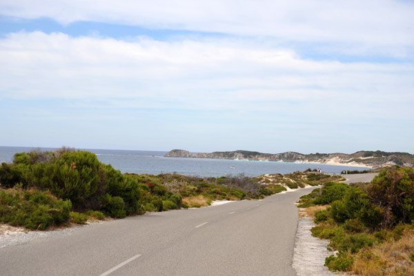 Road along the south shore, Porpoise Bay, Rottnest Island