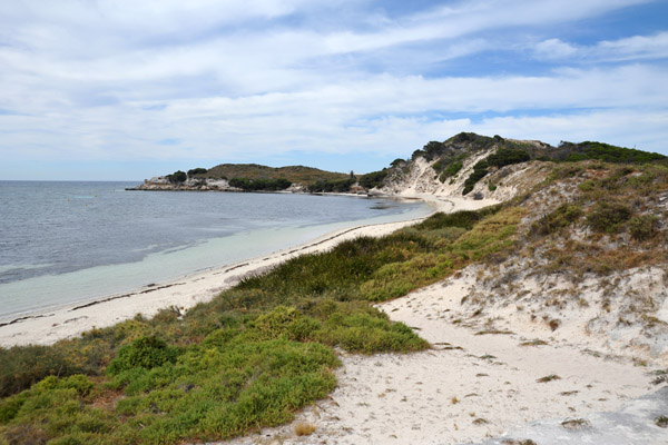 Beach and dunes of the south coast of Rottnest Island