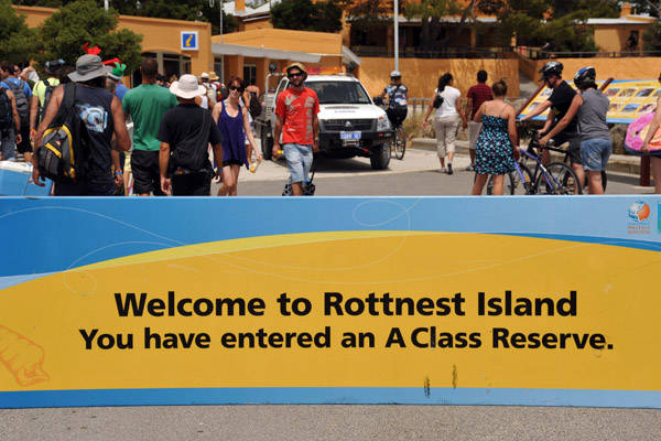 Welcome to Rottnest Island - You have entered an A Class Reserve