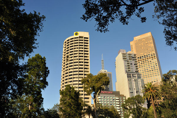 Melbourne from the Treasury Gardens