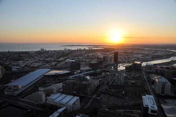Sunset from the Rialto Observation Deck, Melbourne