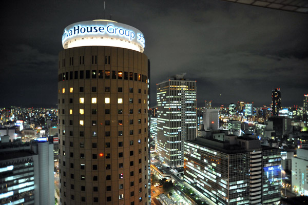 Night view from the Osaka Hilton - Daiwa House Group Tower