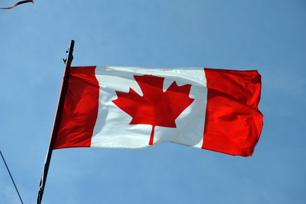 Canadian Flag - Ward Island Ferry