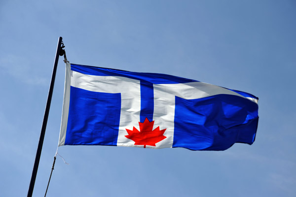 Flag of Toronto on the Ward Island Ferry