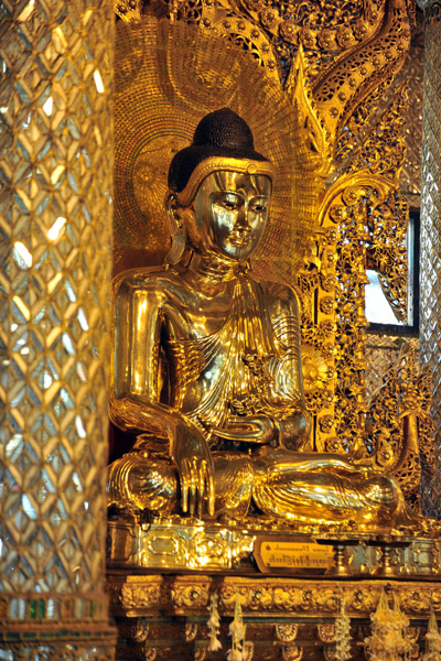 The Buddha cast under of Mindon Min, the next-to-last King of Burma (reigned 1853-1878)