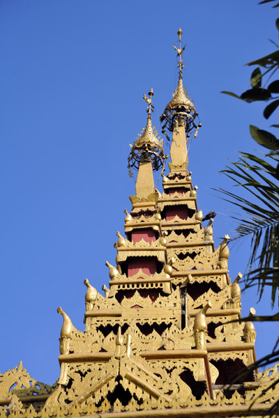 Typical Burmese temple roof