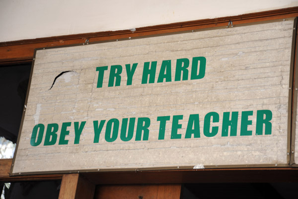 Try Hard Obey Your Teacher