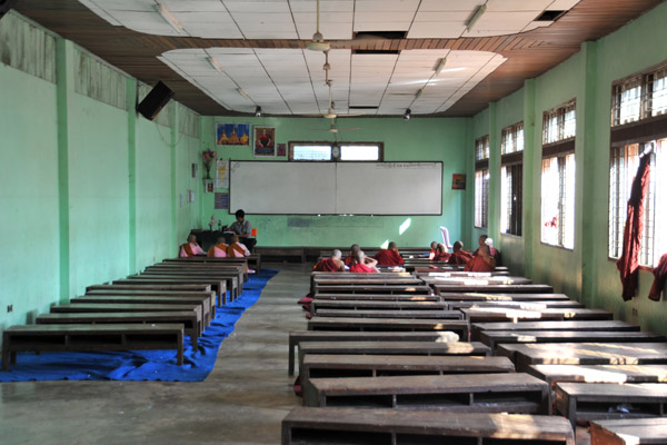 Classroom - Nagahlainggu Kalaywatawya Monastic Education Centre, Yangon