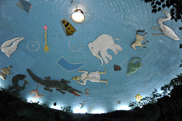 The Buddhist Cosmos on the domed ceiling of the main stupa chamber, Maya Wizaya Paya