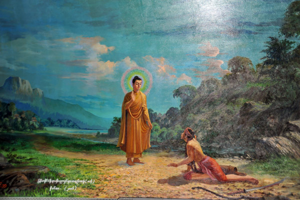 Buddhist mural, Maha Wizaya Paya, Yangon