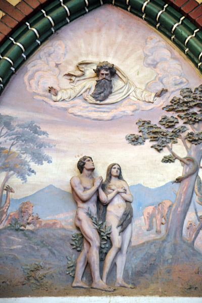 Adam & Eve, St. Mary's Cathedral, Yangon