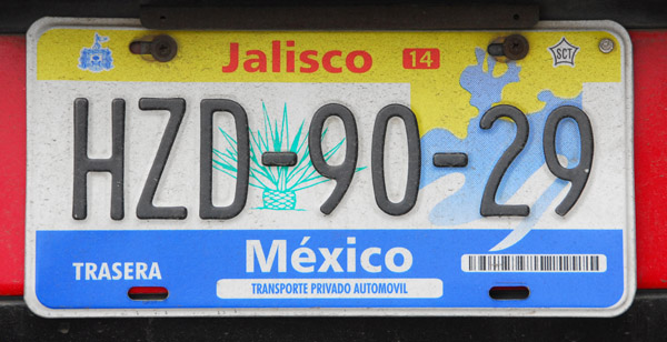 Mexican License Plate - Jalisco