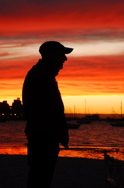 The other Old Man and the Sea at sunset, La Paz