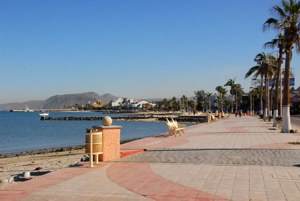 Malecon of La Paz, often called the Boardwalk