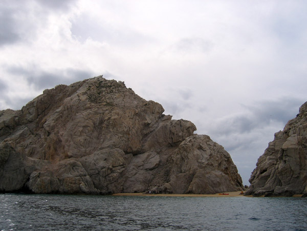 Cabo San Lucas with a gray sky